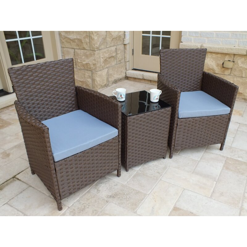 Stickel 3 store piece rattan seating